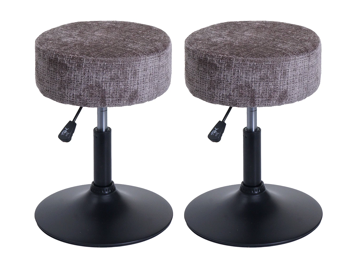 Tabouret MCW-C22 (lot de 2),  marron