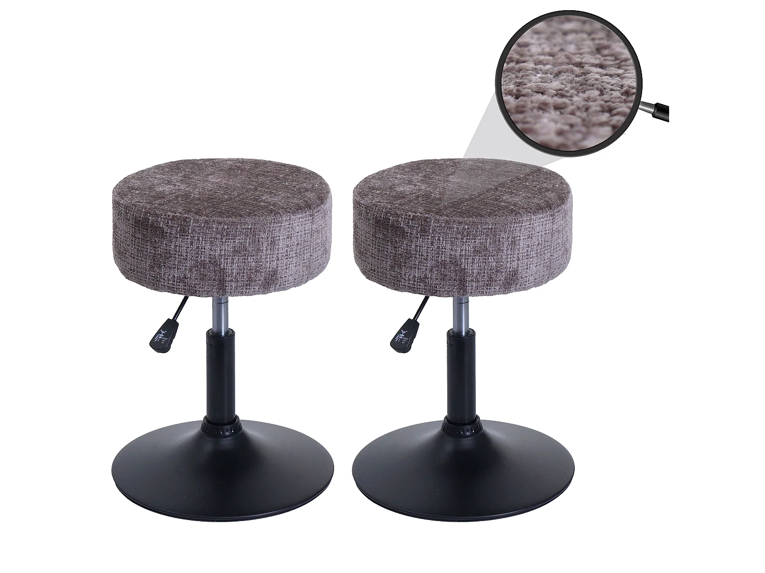 Hocker MCW-C22 (2er-Set), Braun