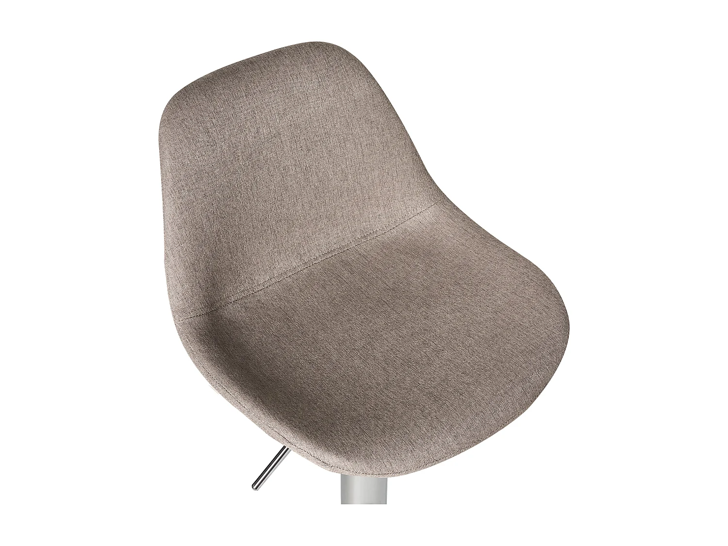 Lot de 2 tabourets de bar KAHLA Tissu Taupe