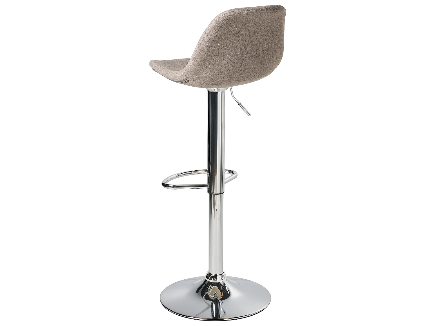 Lot de 2 tabourets de bar KAHLA Tissu Taupe