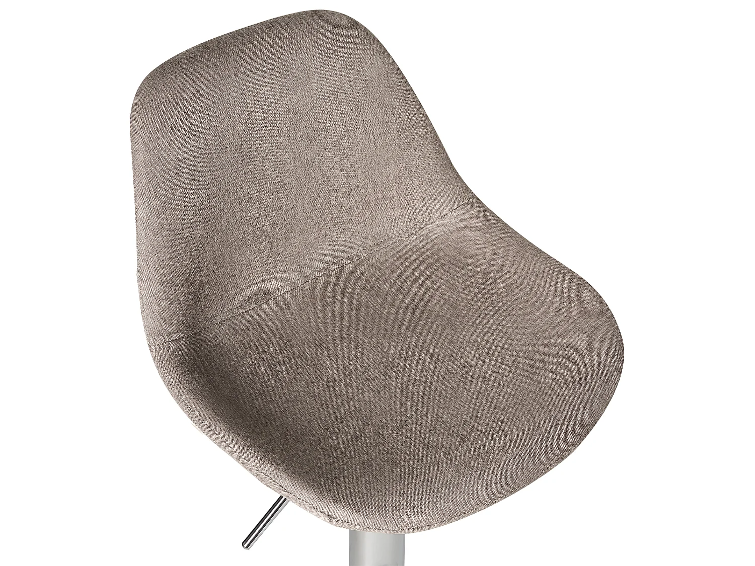 Lot de 2 tabourets de bar KAHLA Tissu Taupe