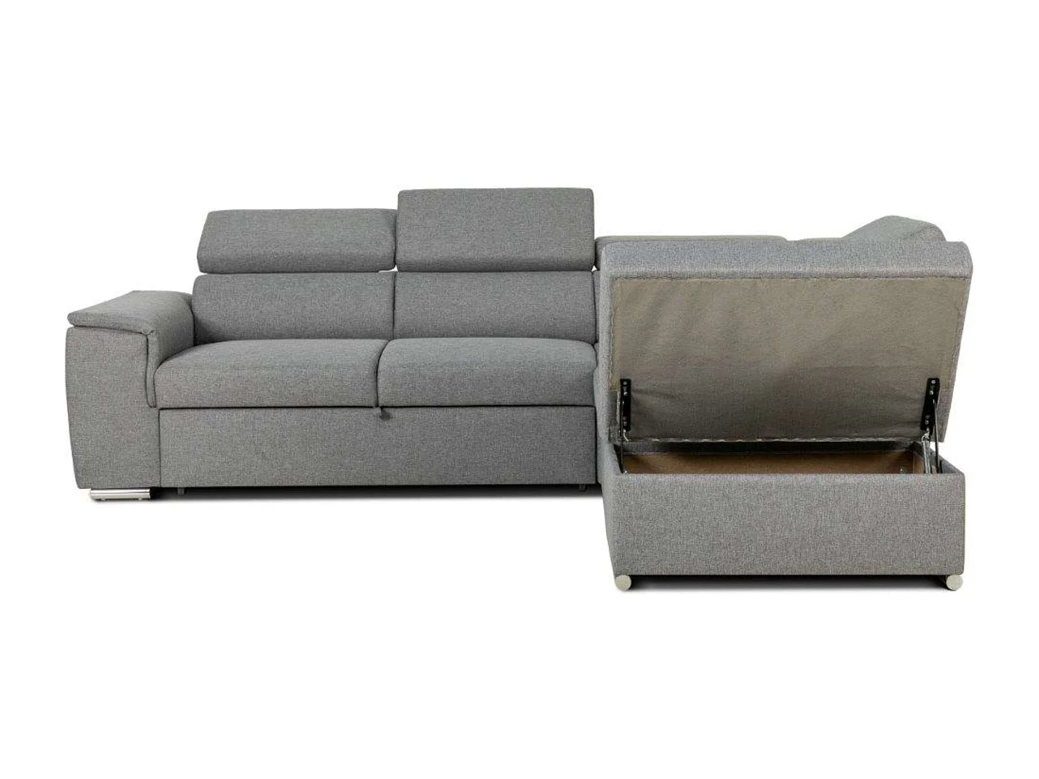 Sofá Cama Daitana Gris Reclinable con Arcón 260x77/94x216 cm Sala