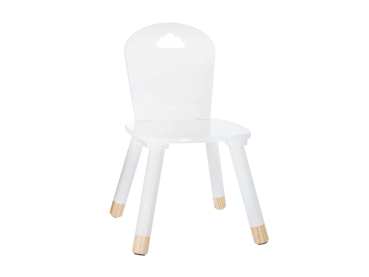 Pacote de quarto infantil Douceur: mesa, cadeiras e cabideiro branco