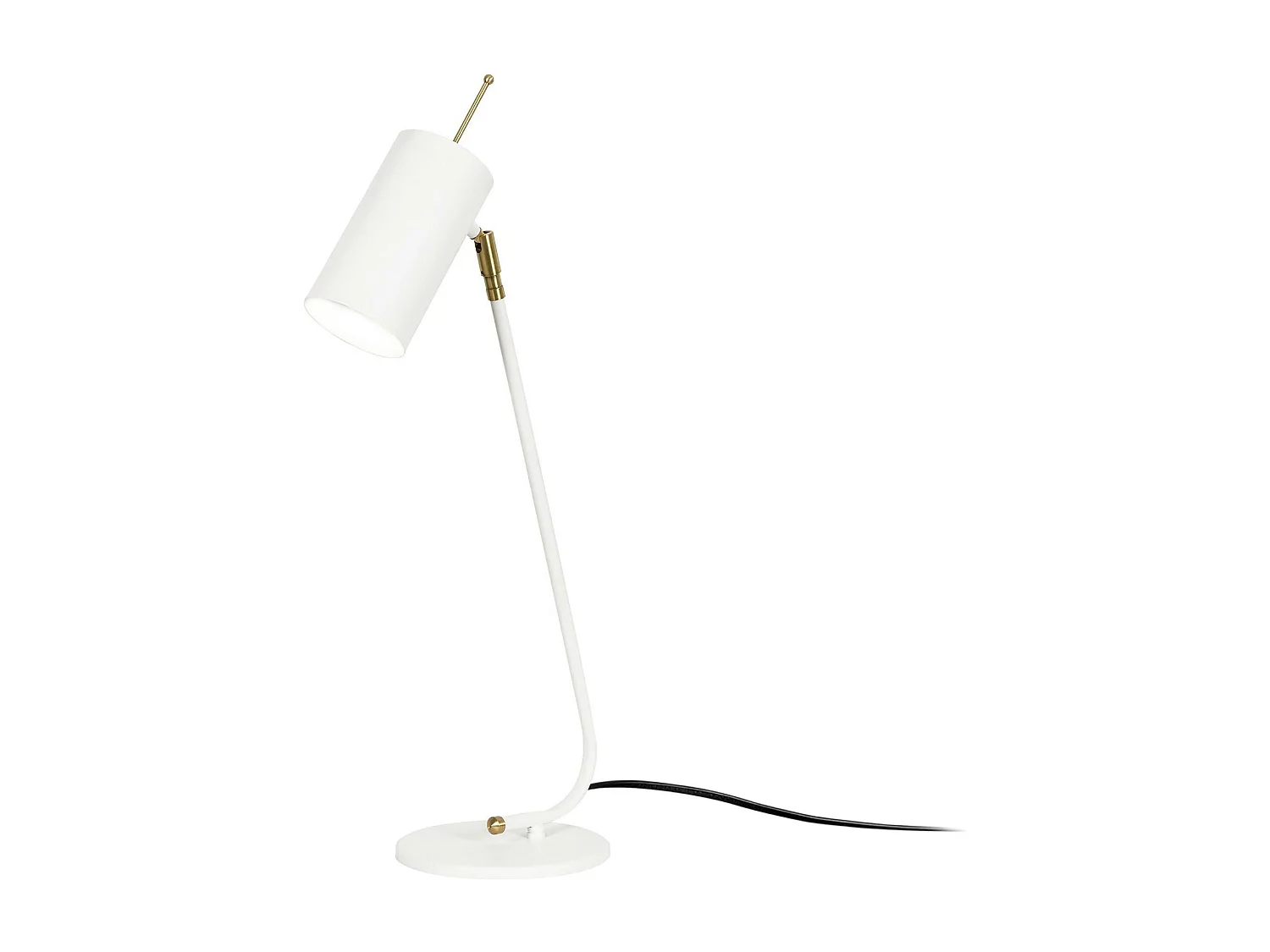 Lampe de table blanche, abat-jour orientable moderne chic SFAX