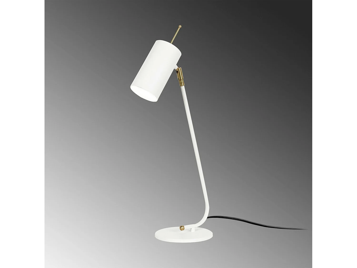 Lampe de table blanche, abat-jour orientable moderne chic SFAX