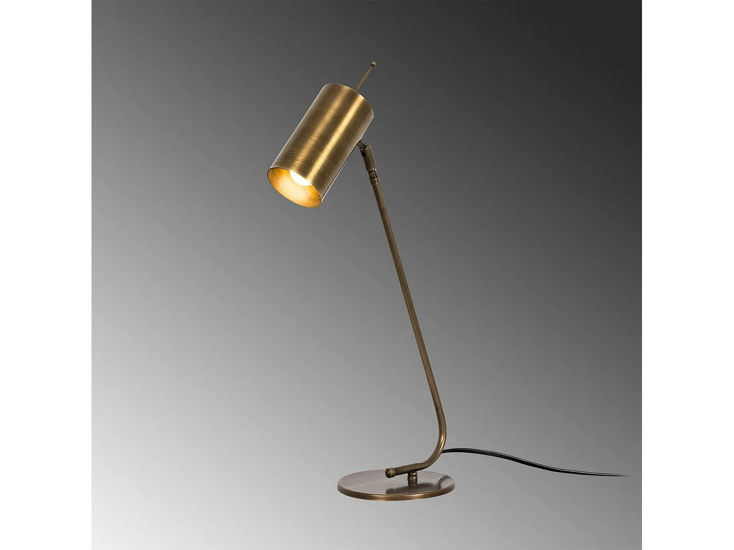 Lampe de table vintage, abat-jour tube orientable SFAX