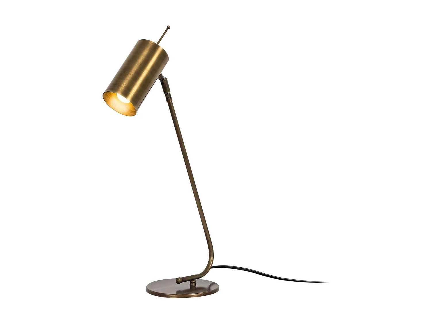 Lampe de table vintage, abat-jour tube orientable SFAX