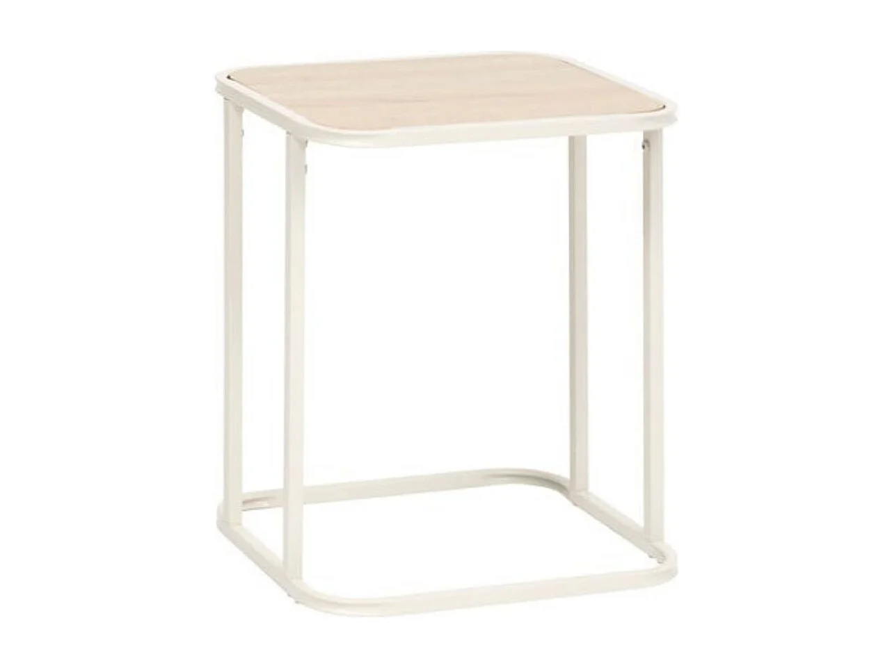 Lot de 2 Tables d'Appoint Gigognes "Curvy" 46cm Naturel