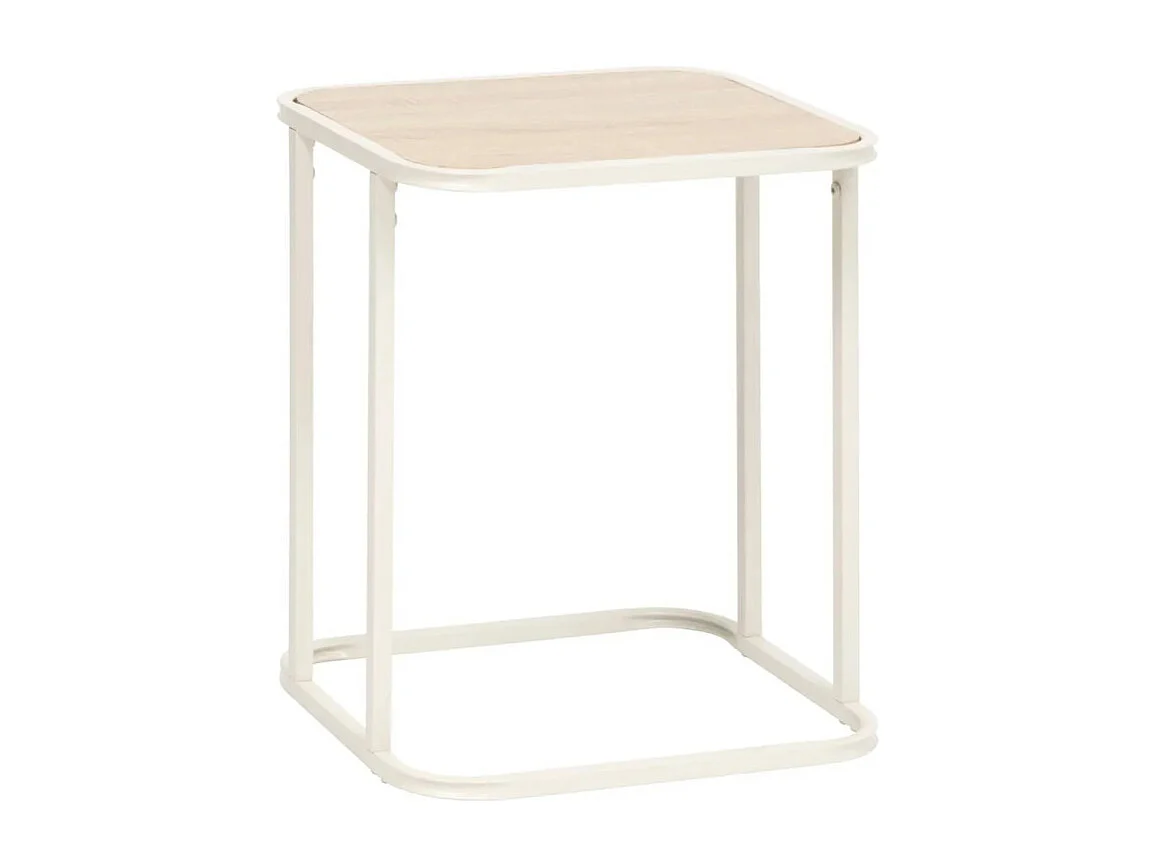 Lot de 2 Tables d'Appoint Gigognes "Curvy" 46cm Naturel