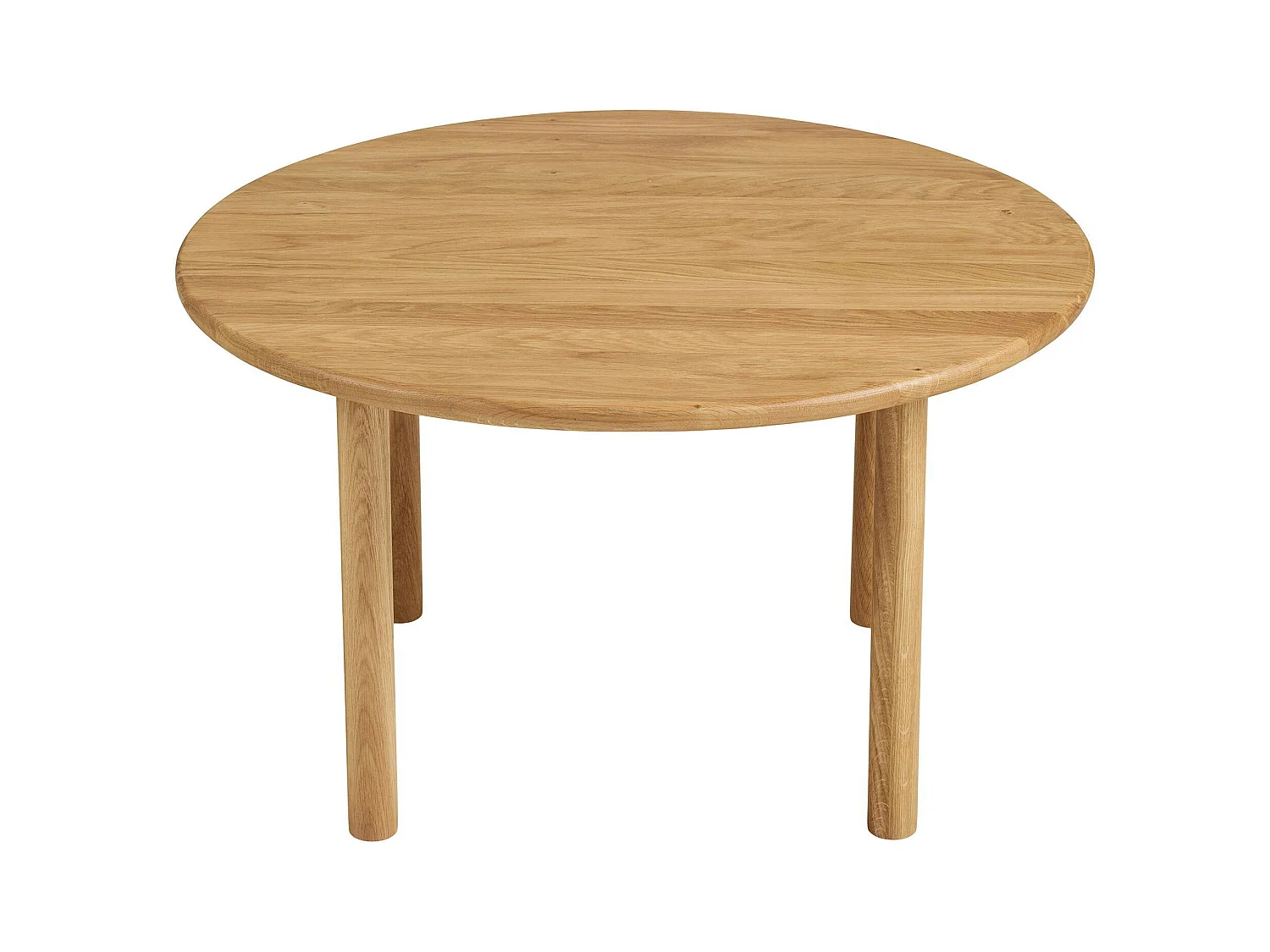 Table basse ronde moderne bois de chêne clair Ø 70 cm PARMA
