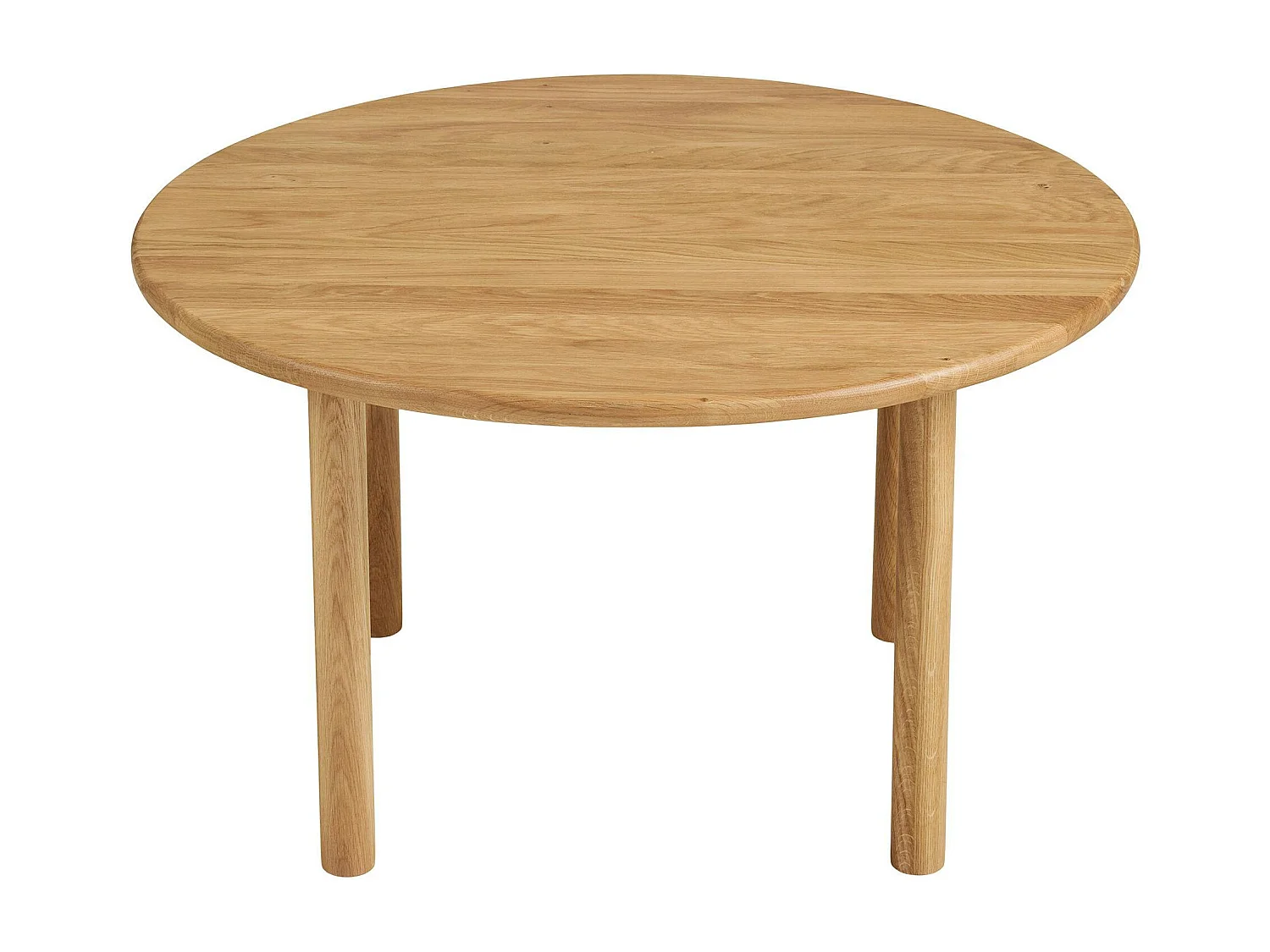 Table basse ronde moderne bois de chêne clair Ø 70 cm PARMA