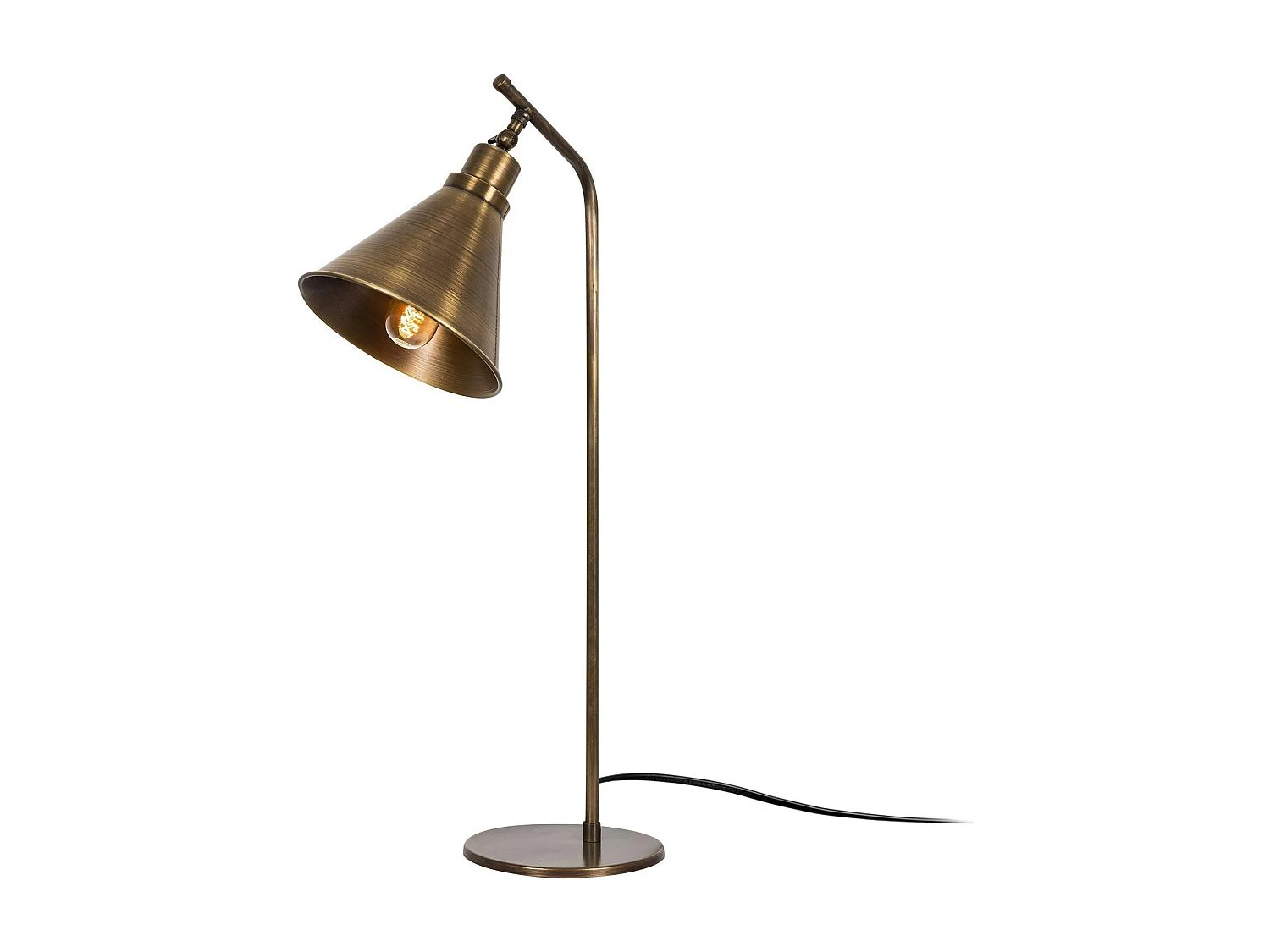 Lampe à poser vintage finition cuivrée, tête orientable SILE