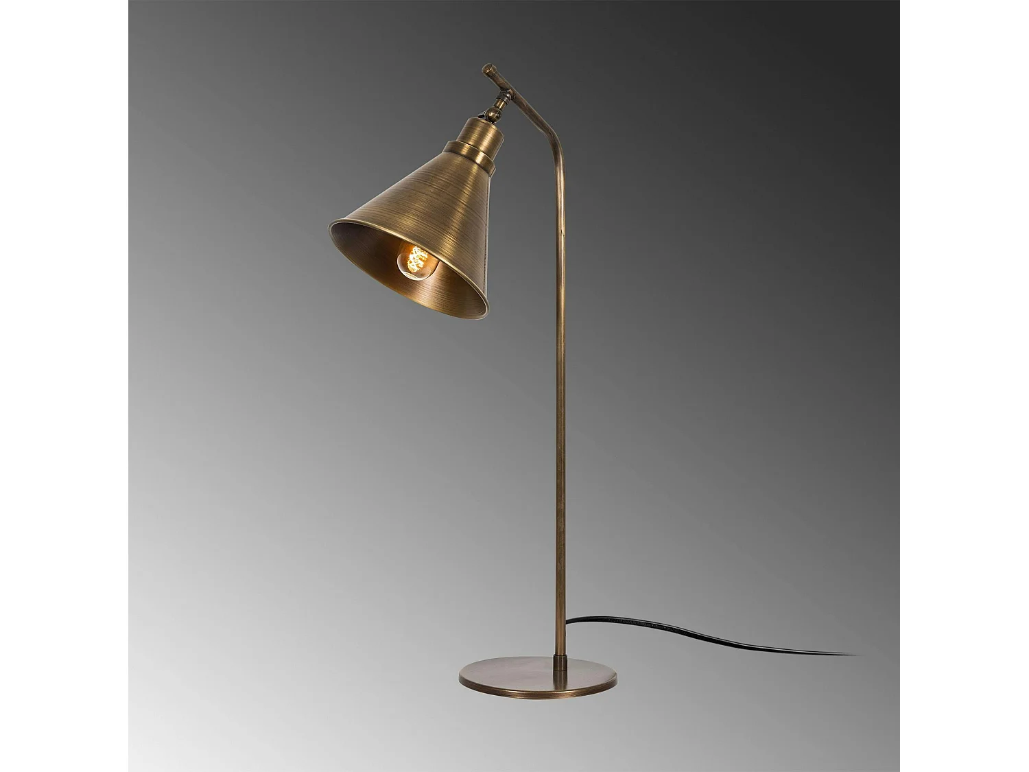 Lampe à poser vintage finition cuivrée, tête orientable SILE