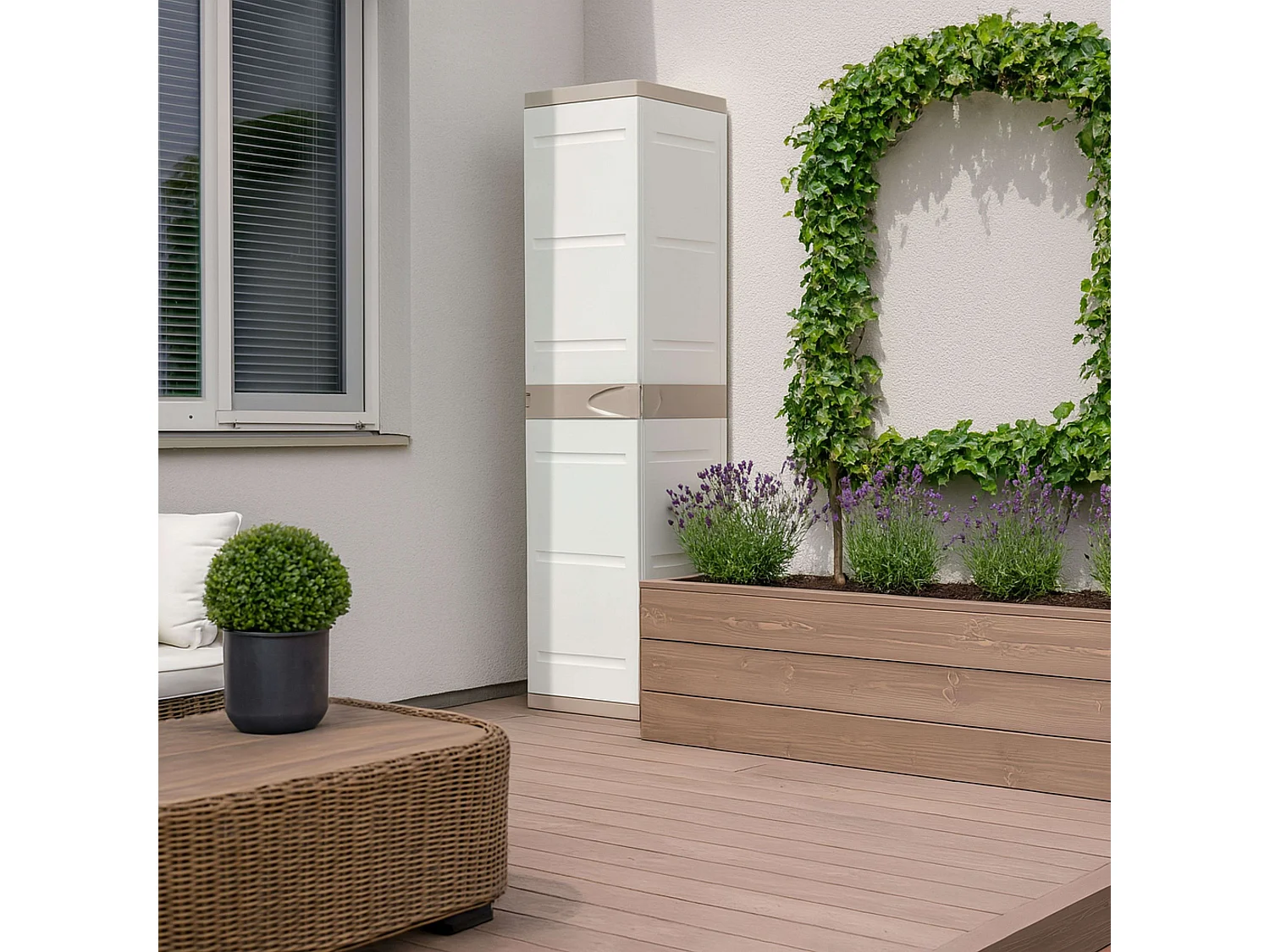 PLASTIKEN - Armoire haute vestiaire - 35cm