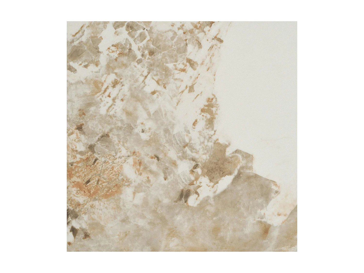 Table basse ronde en céramique effet marbre Ø80 cm PRATO