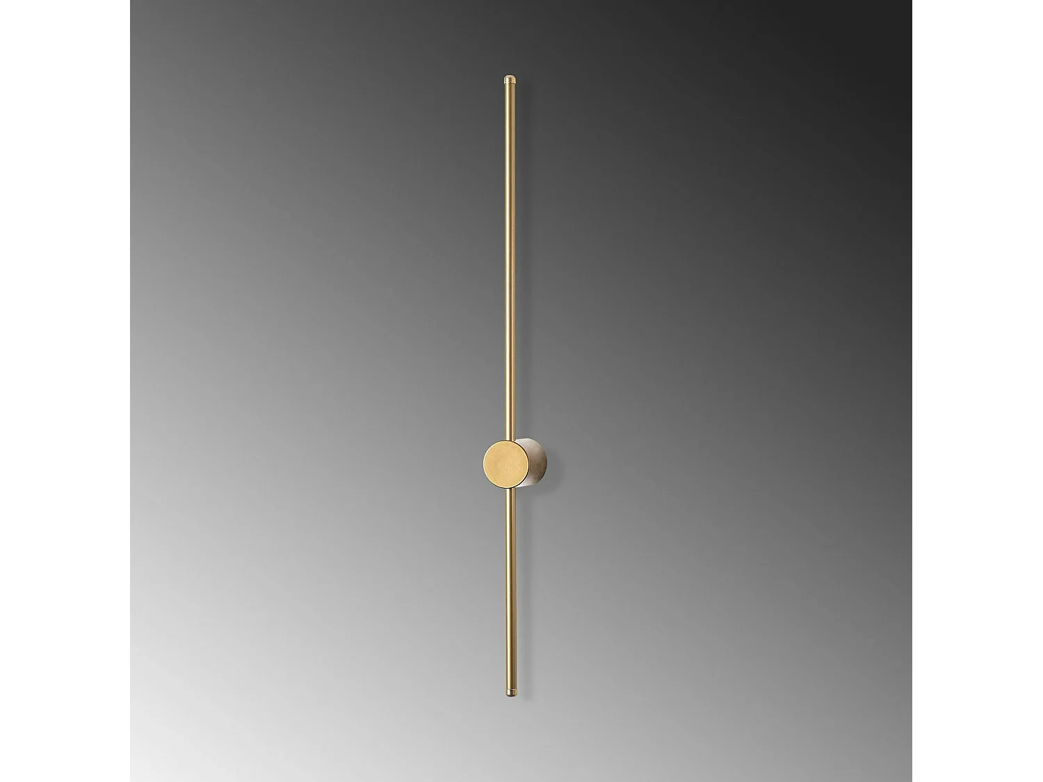 Applique murale LED design, 1 tige dorée verticale VIESTE