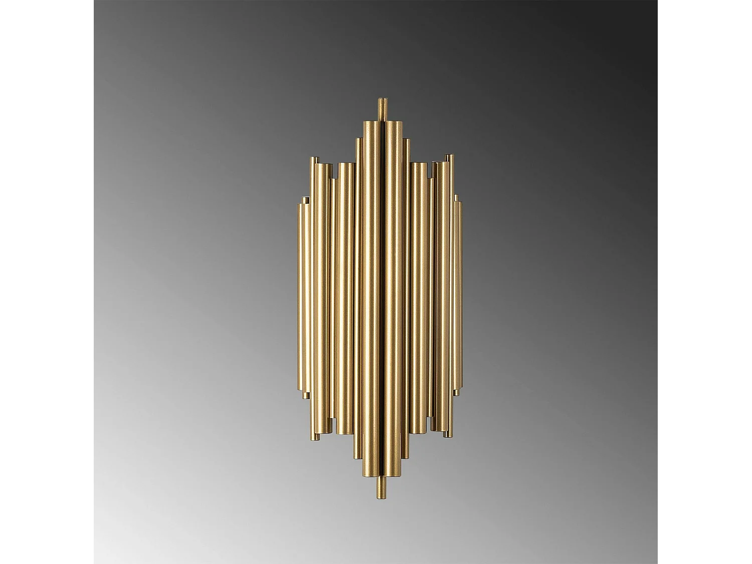 Applique design dorée, structure graphique H. 50 cm SFAX