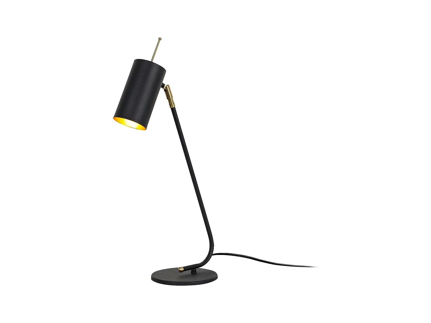 Lampe de table noire, abat-jour orientable moderne chic SFAX