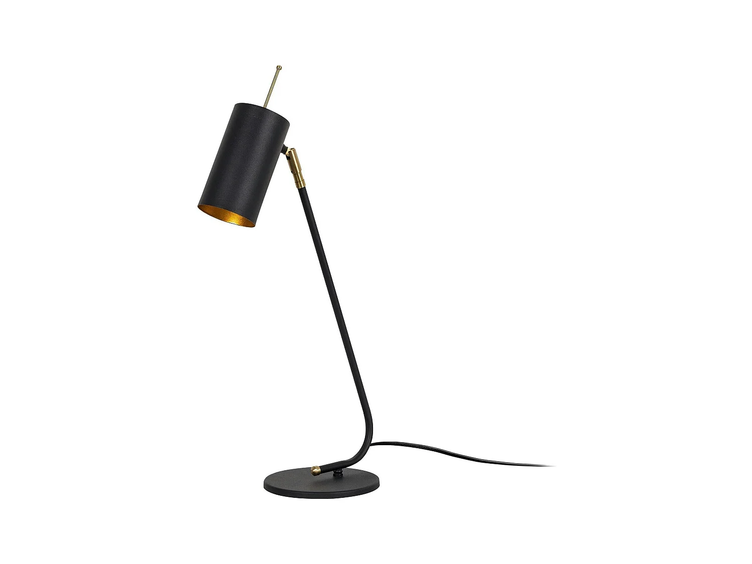 Lampe de table noire, abat-jour orientable moderne chic SFAX