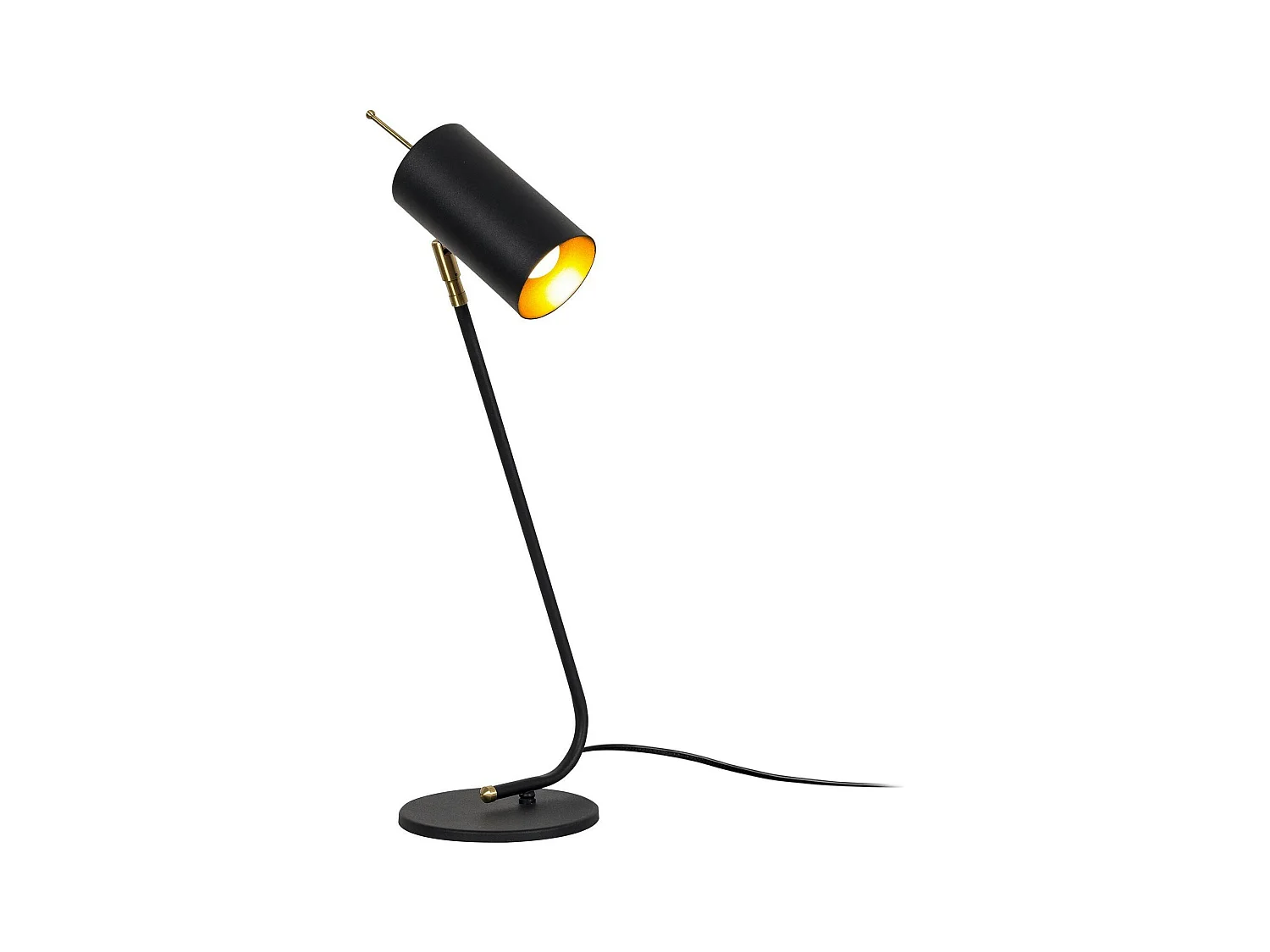 Lampe de table noire, abat-jour orientable moderne chic SFAX