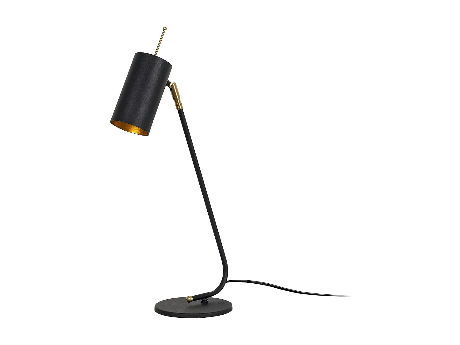 Lampe de table noire, abat-jour orientable moderne chic SFAX