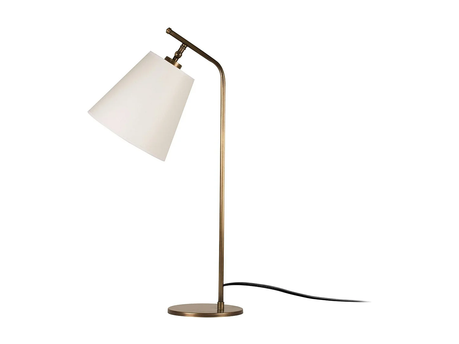 Lampe de chevet vintage, abat-jour écru orientable ZURICH