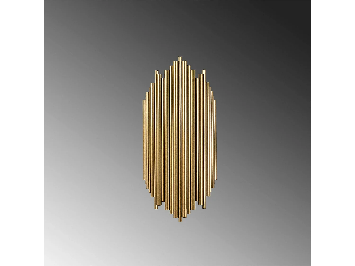 Applique design dorée, structure graphique en tubes SFAX