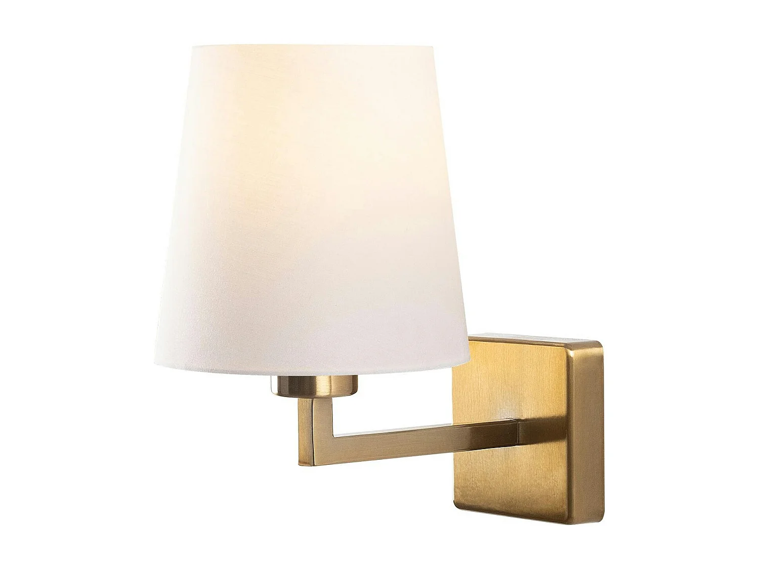 Applique murale moderne, abat-jour blanc ZURICH