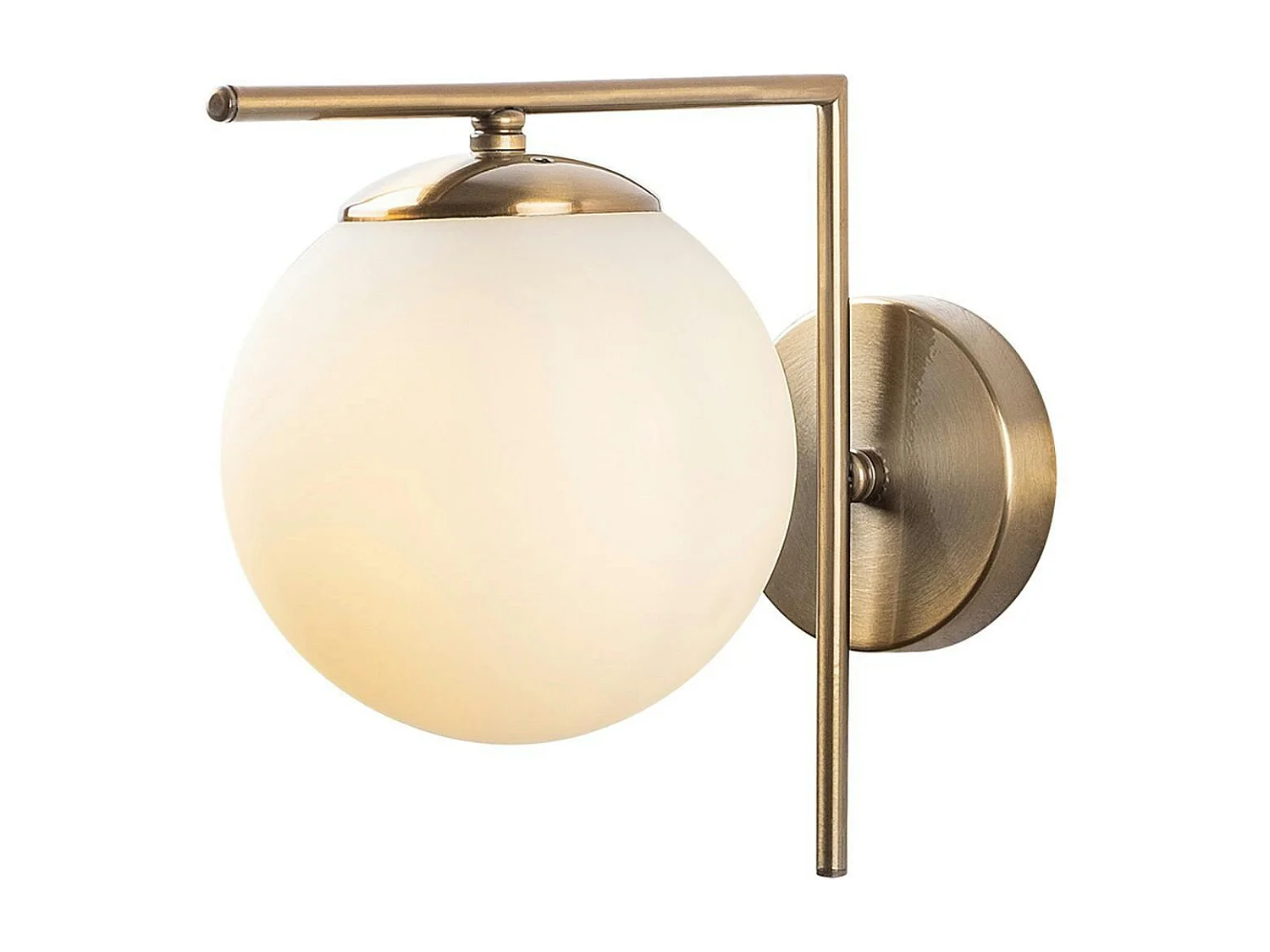 Applique murale moderne dorée, support droit SIERRE