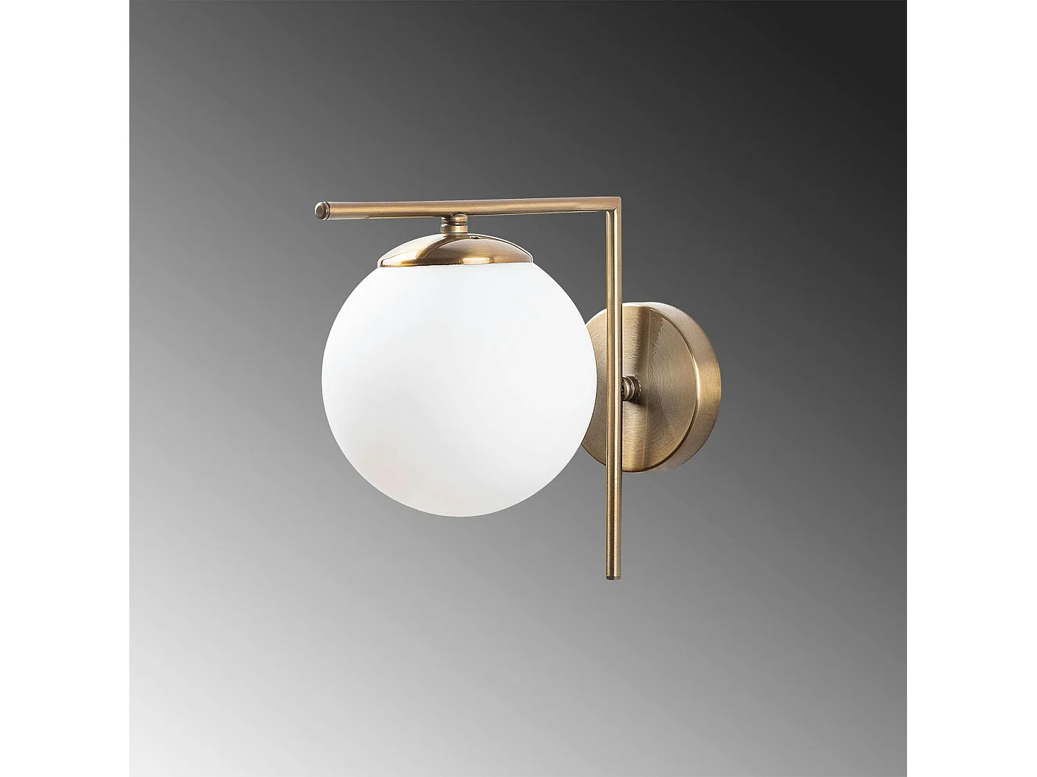 Applique murale moderne dorée, support droit SIERRE