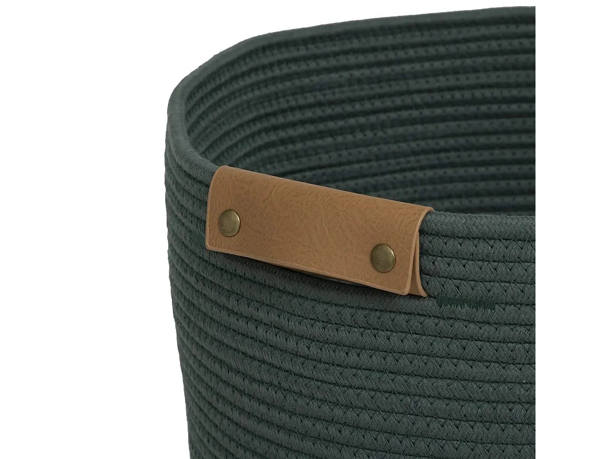 Cesto per Biancheria Rotondo "Duo" 80L Verde Pratico ed Elegante