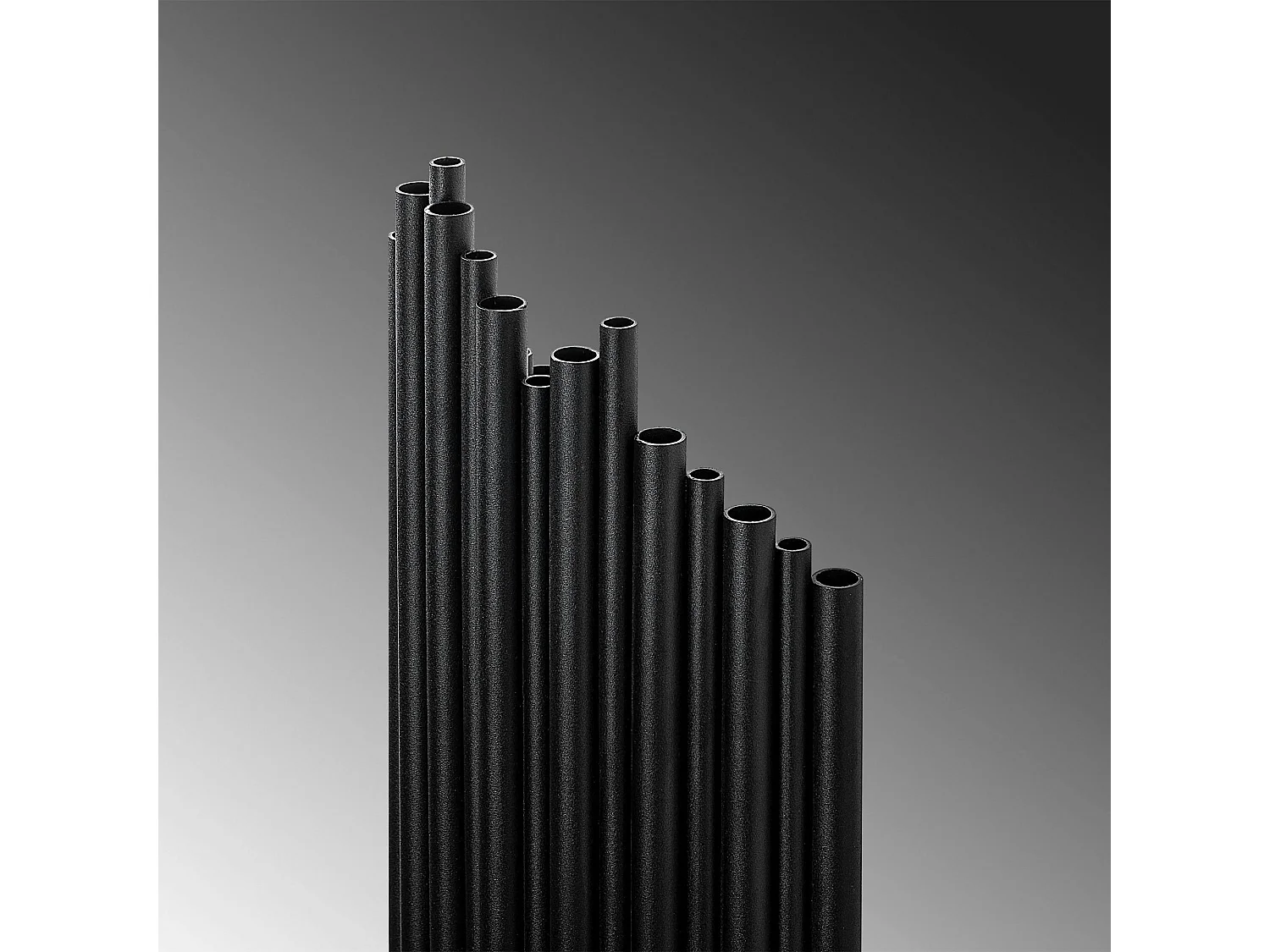 Applique design noire, structure graphique en tubes SFAX