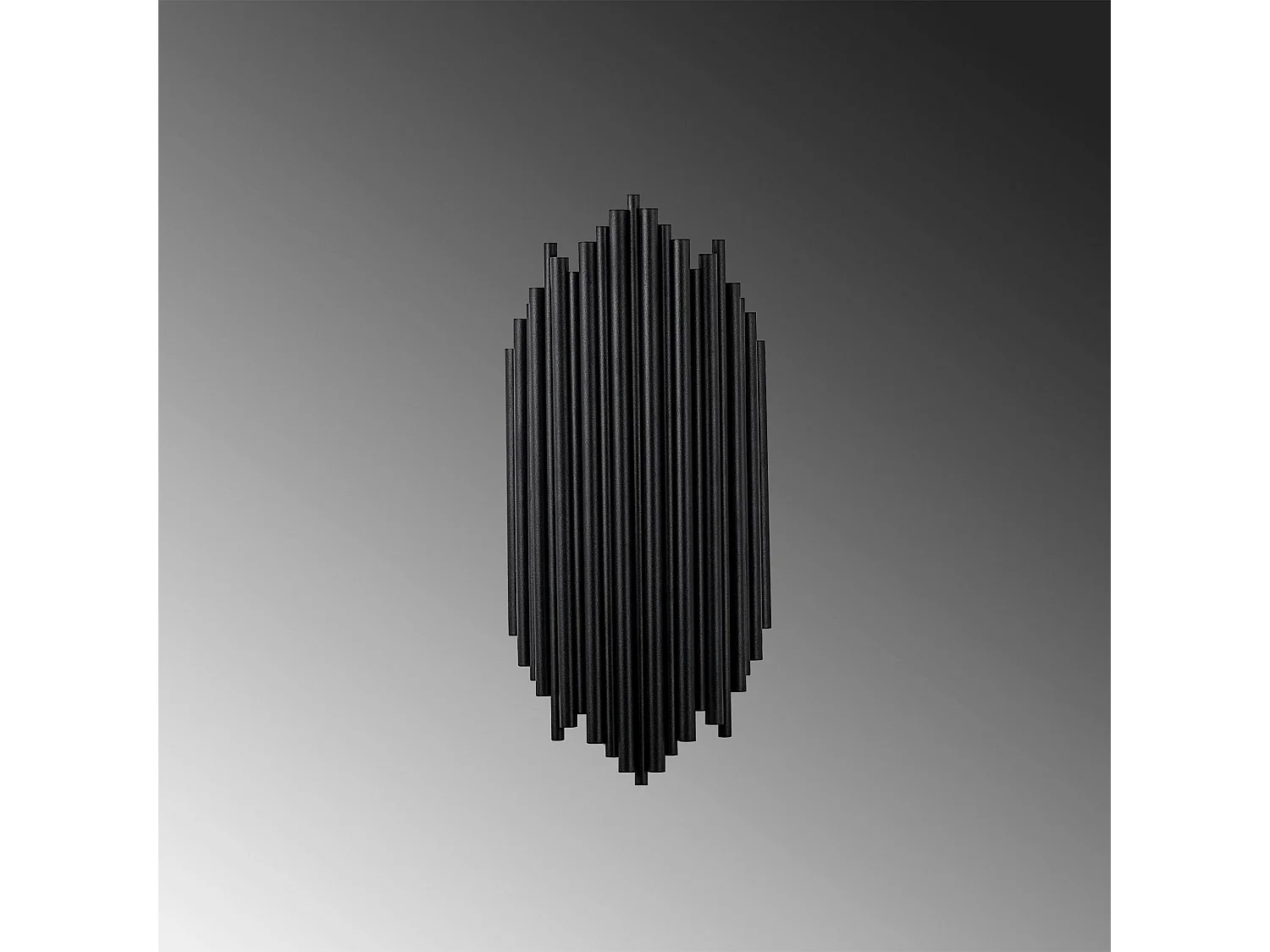 Applique design noire, structure graphique en tubes SFAX