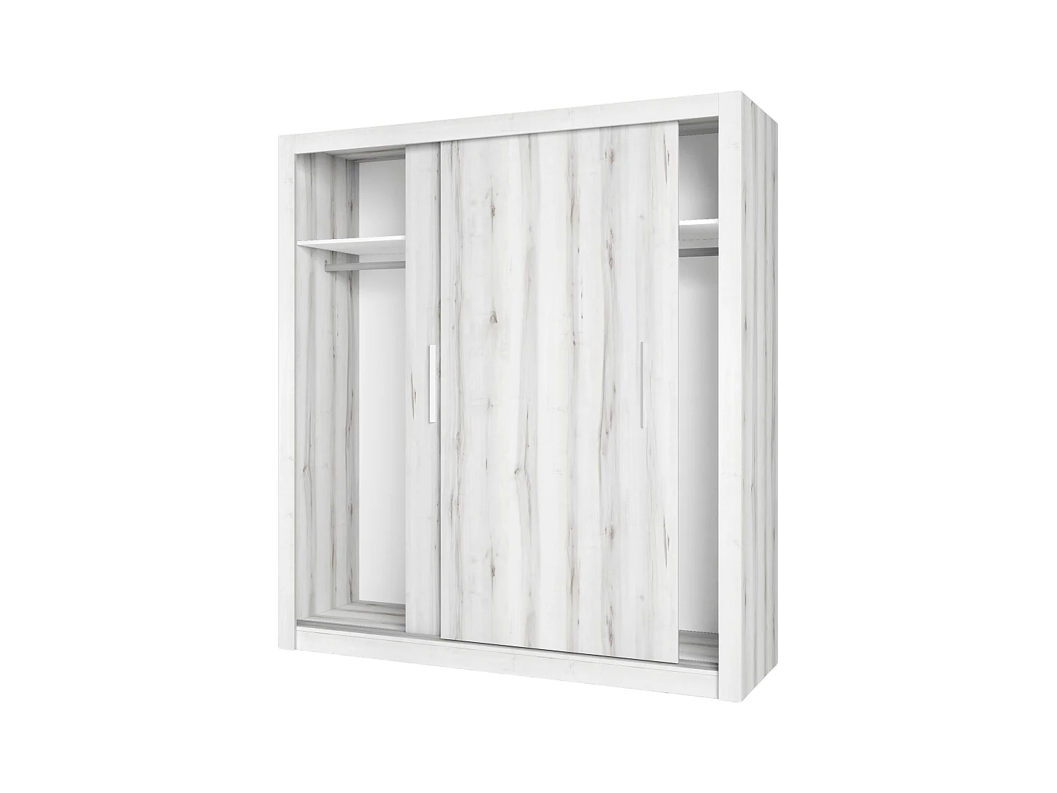 Armario para Dormitorio Sava 2 Puertas Correderas  Blanco 182x201 cm