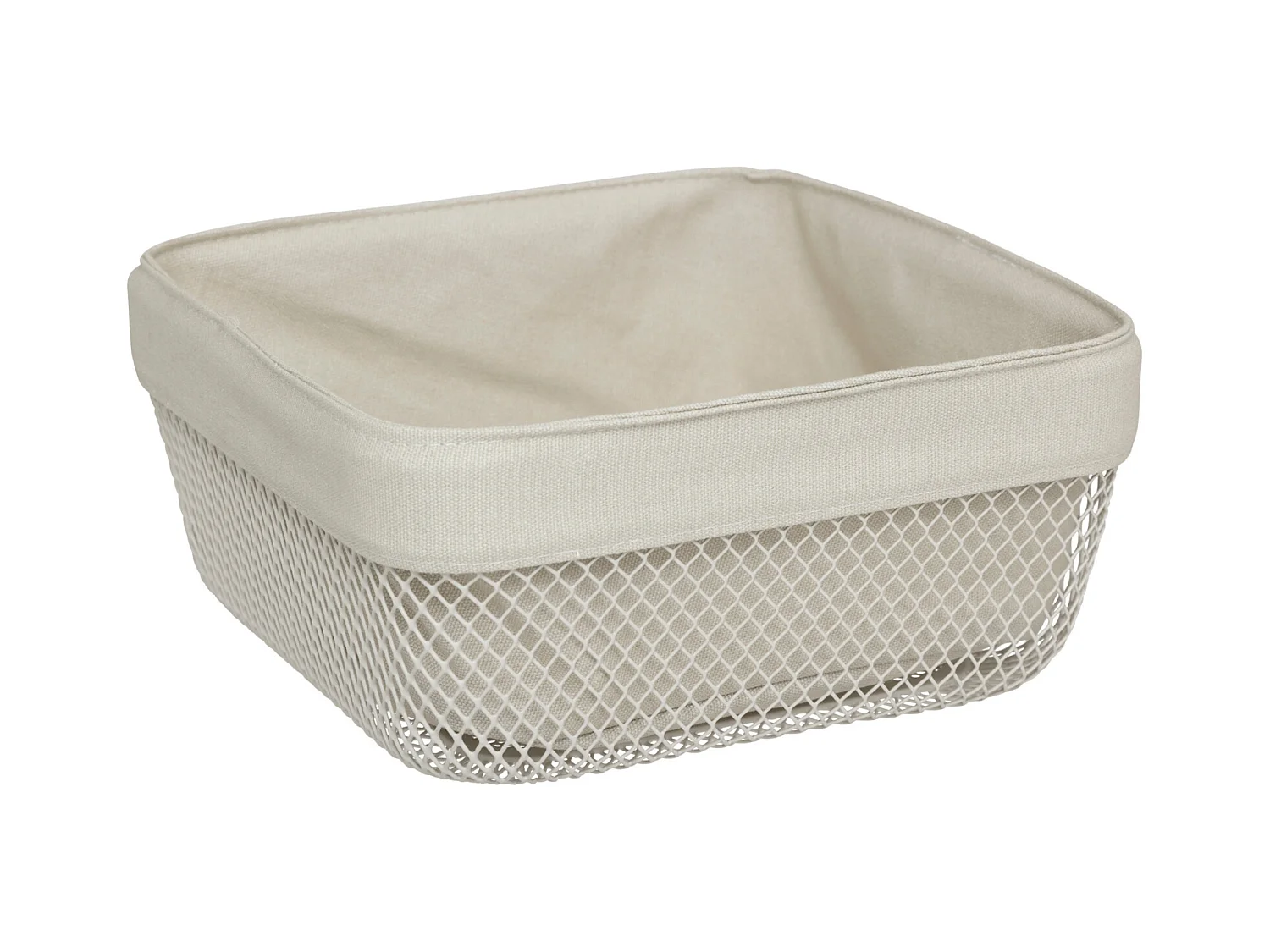 Corbeille à Pain Carrée "Mayaj" 25cm Beige