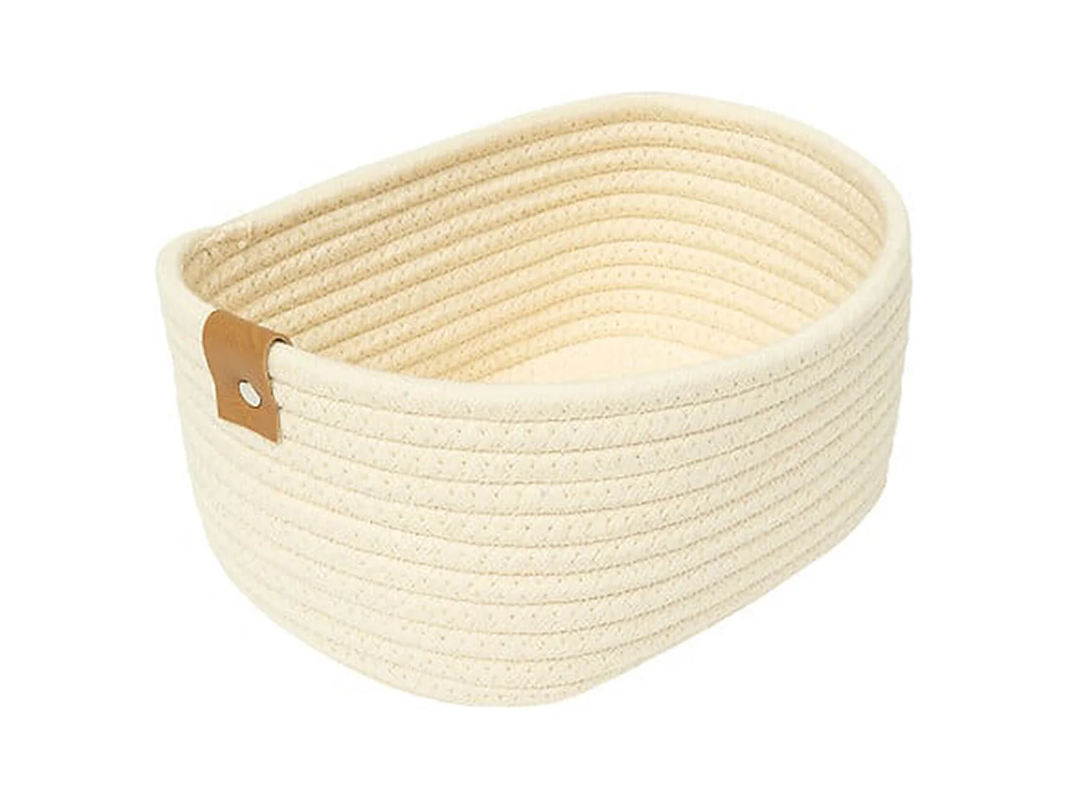 Lot de 3 Paniers de Rangement "Duo" 35cm Ivoire