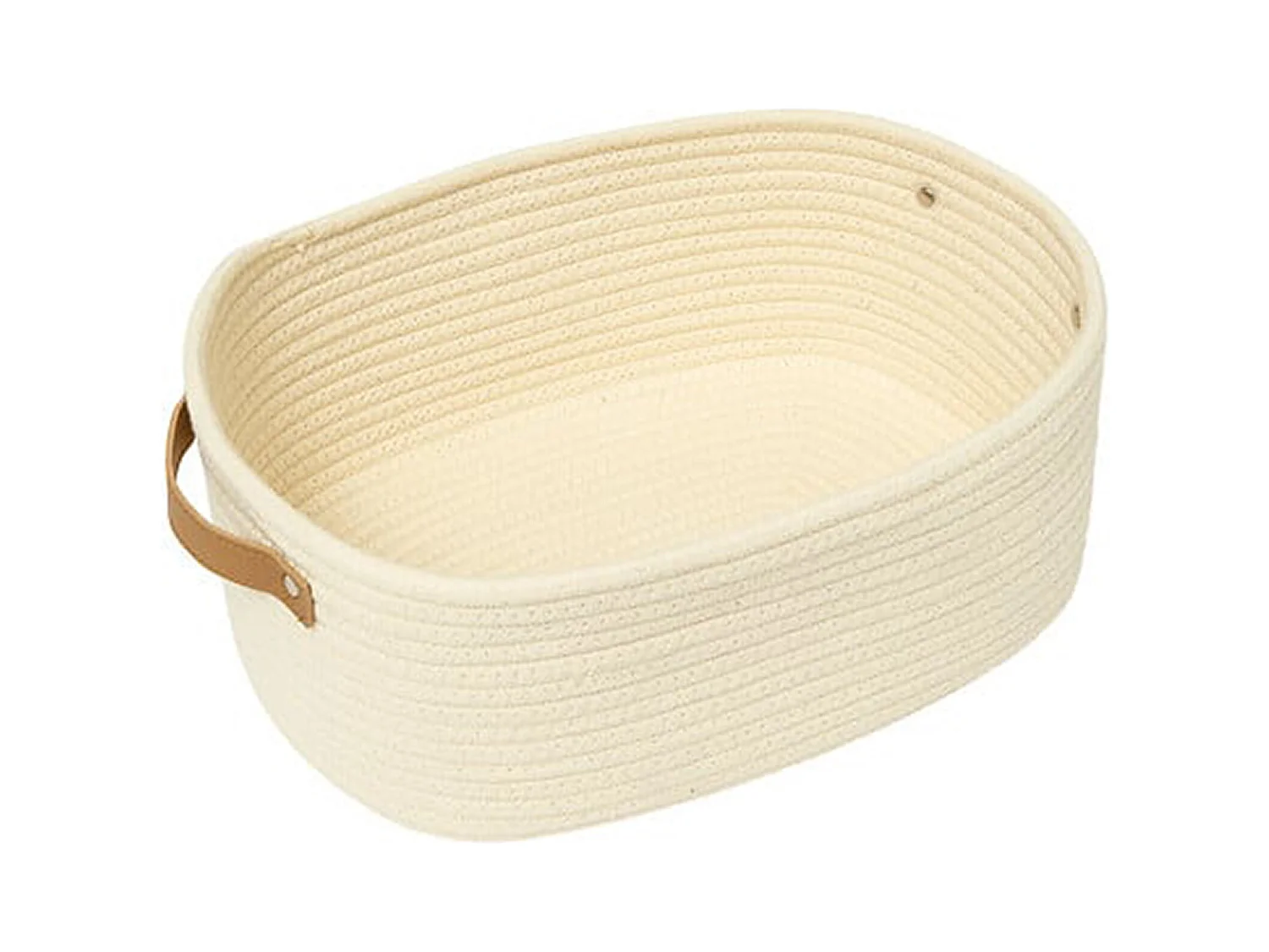 Lot de 3 Paniers de Rangement "Duo" 35cm Ivoire