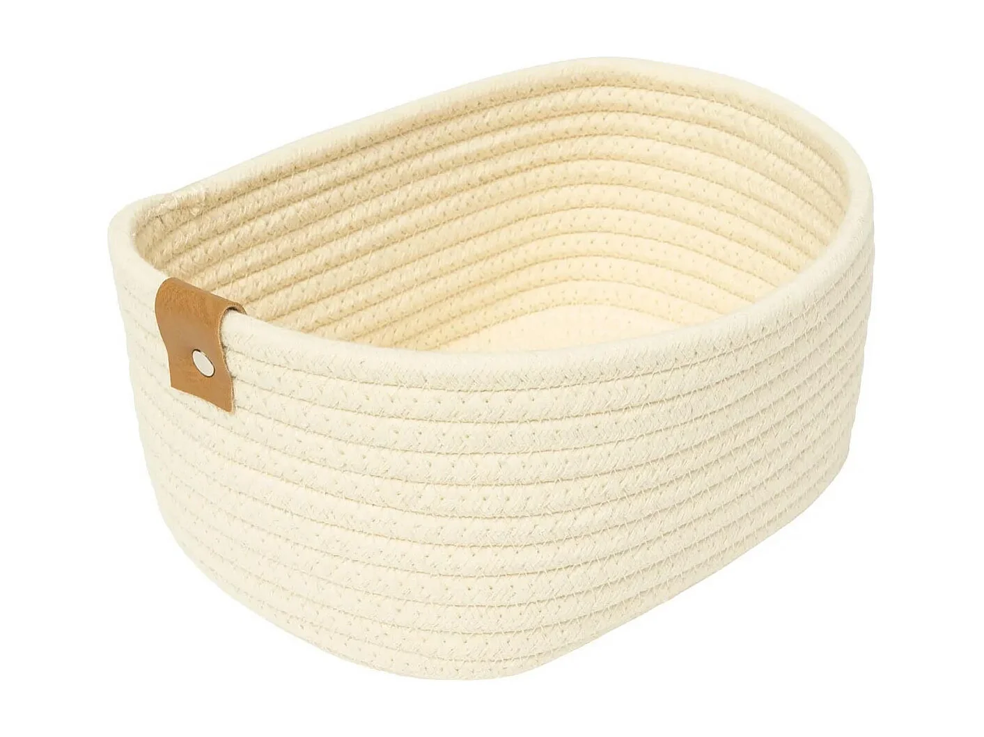 Lot de 3 Paniers de Rangement "Duo" 35cm Ivoire