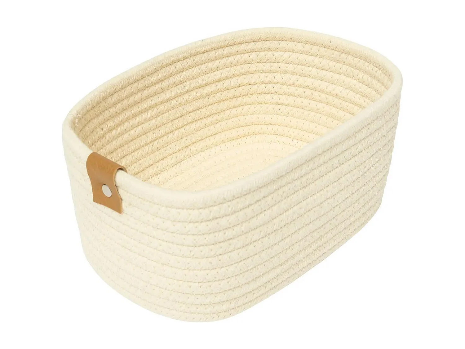 Lot de 3 Paniers de Rangement "Duo" 35cm Ivoire