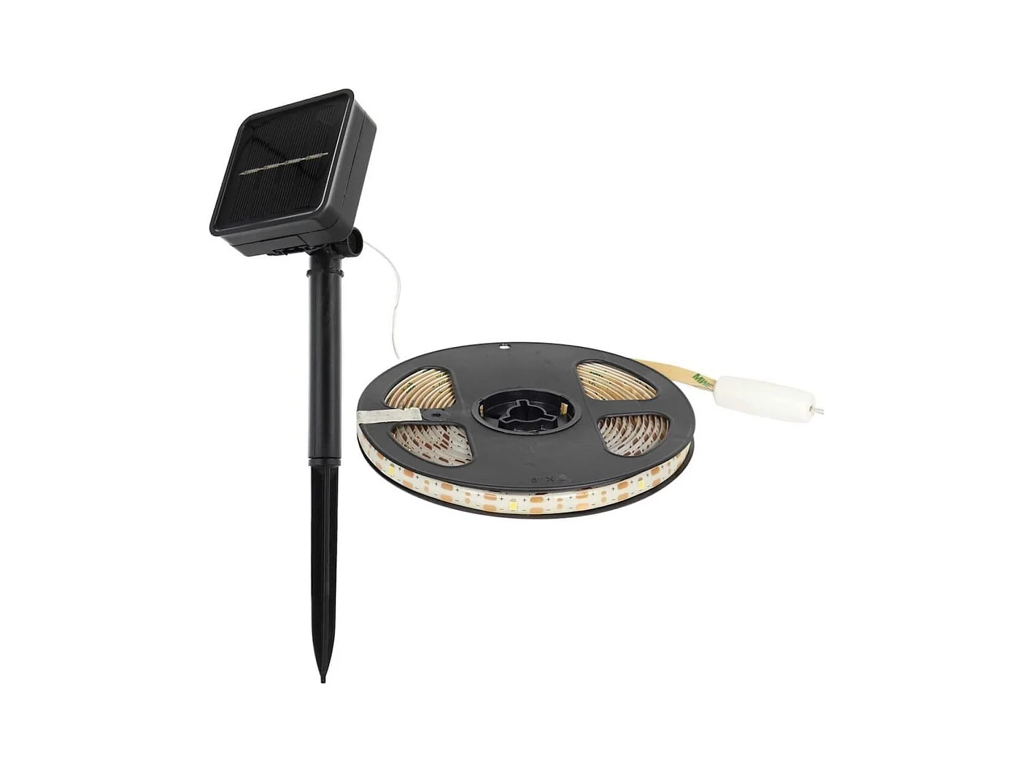 Ruban d'extérieur solaire 90 leds blanc adhésif 300cm avec son capteur