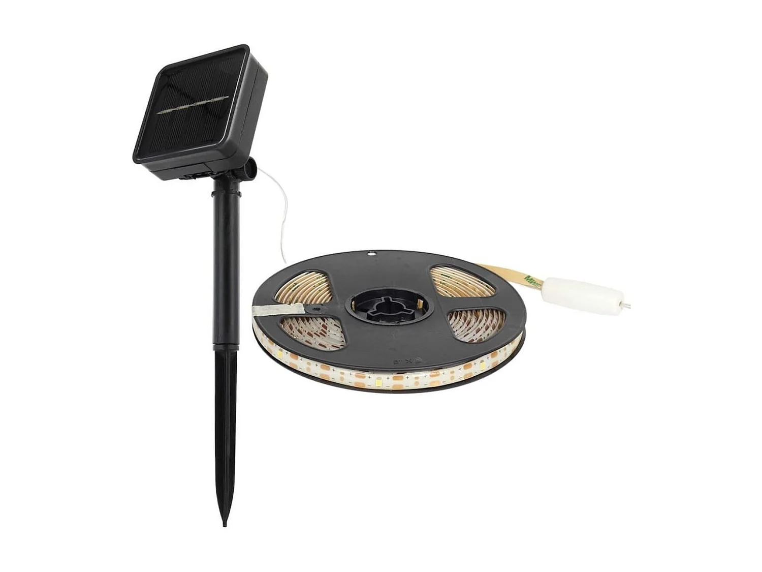 Ruban d'extérieur solaire 90 leds blanc adhésif 300cm avec son capteur