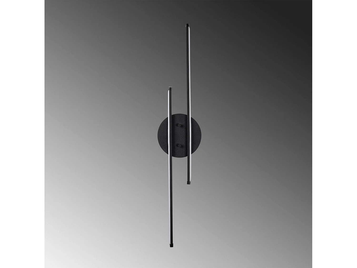 Applique murale LED design, 2 tiges noires 86 cm VIESTE