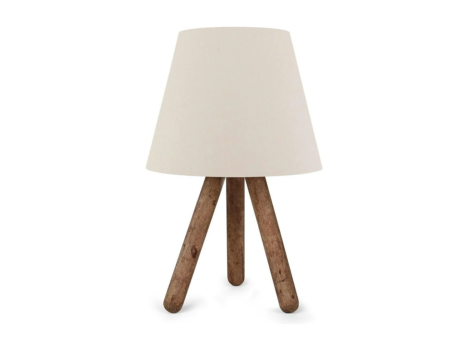 Lampe de chevet trépied moderne, abat-jour écru KILIS