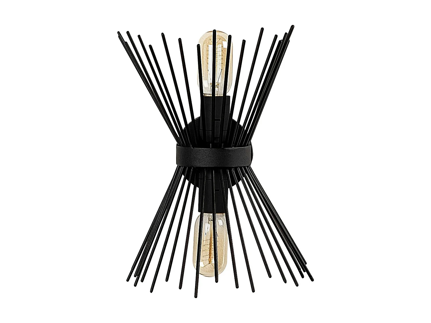 Applique murale design noire, forme sablier SINOP