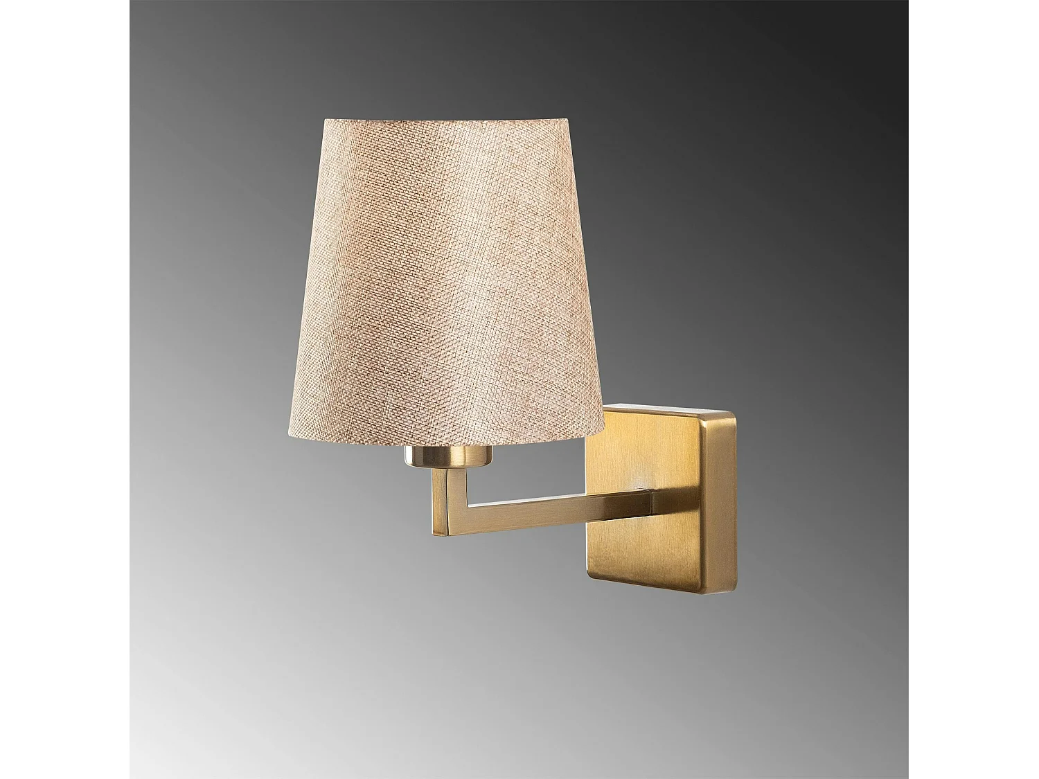 Applique murale classique, abat-jour beige ZURICH