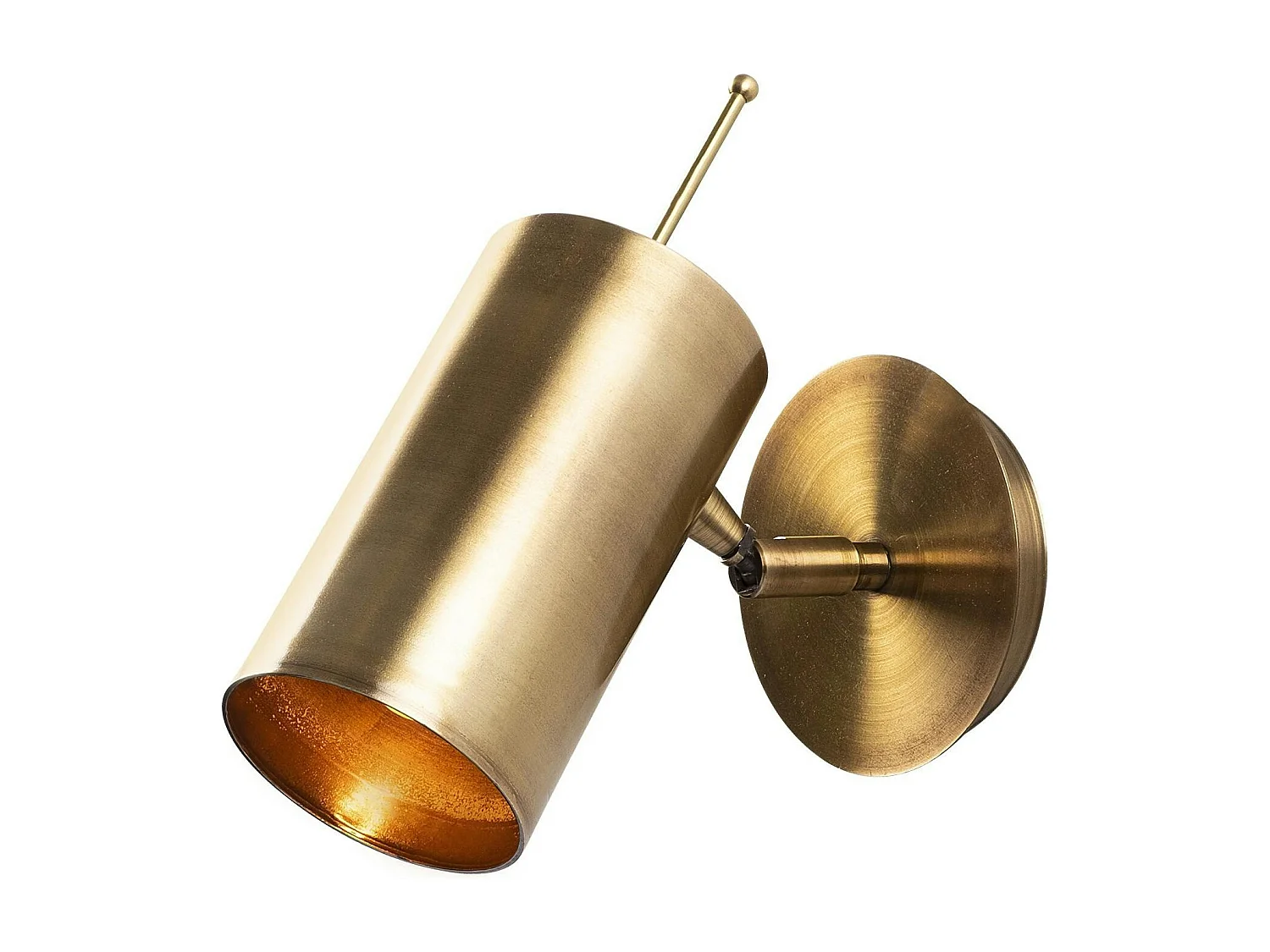 Applique murale vintage métal brossé, tête orientable SFAX