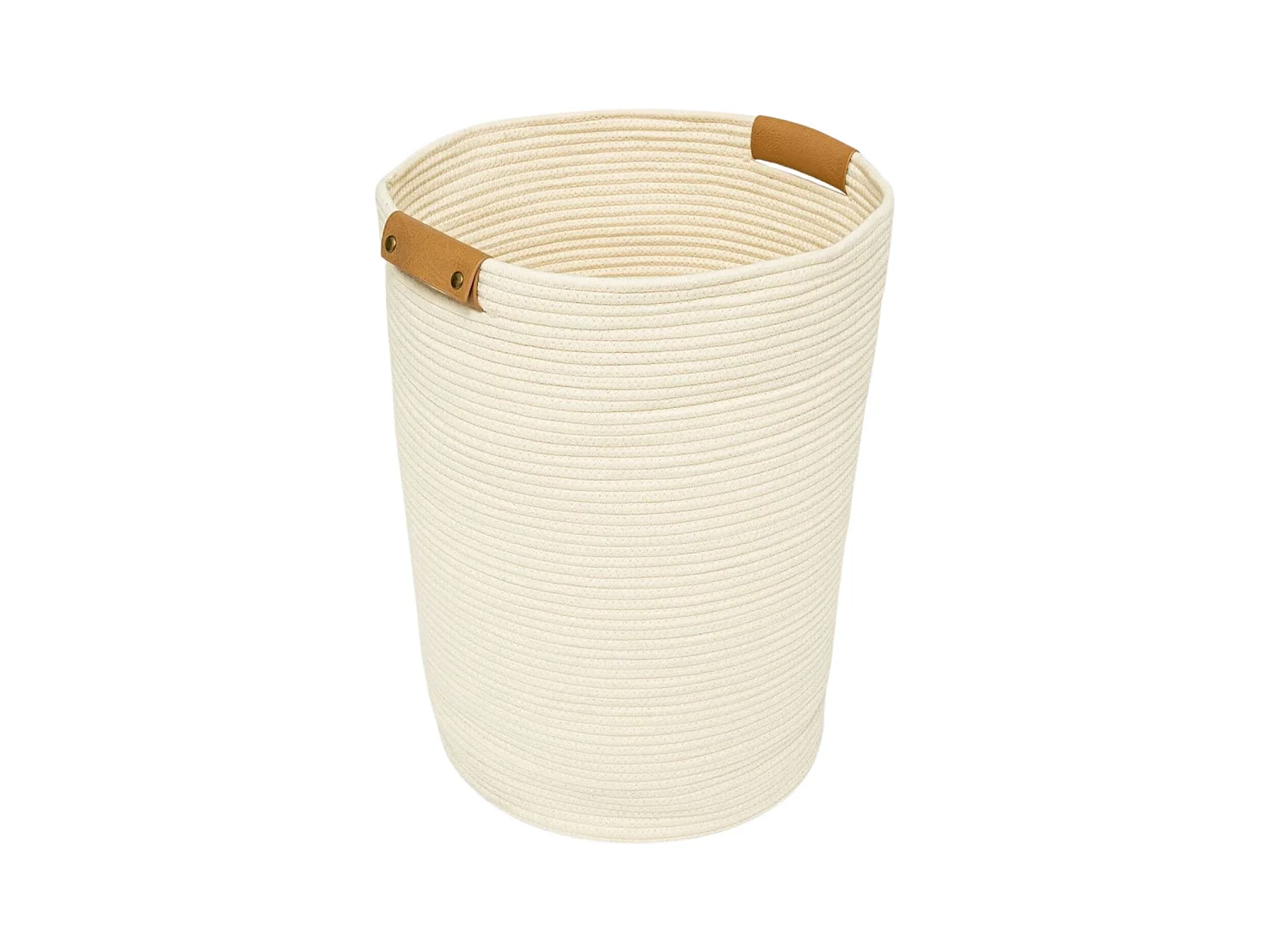 Panier à Linge Rond "Duo" 80L Ivoire