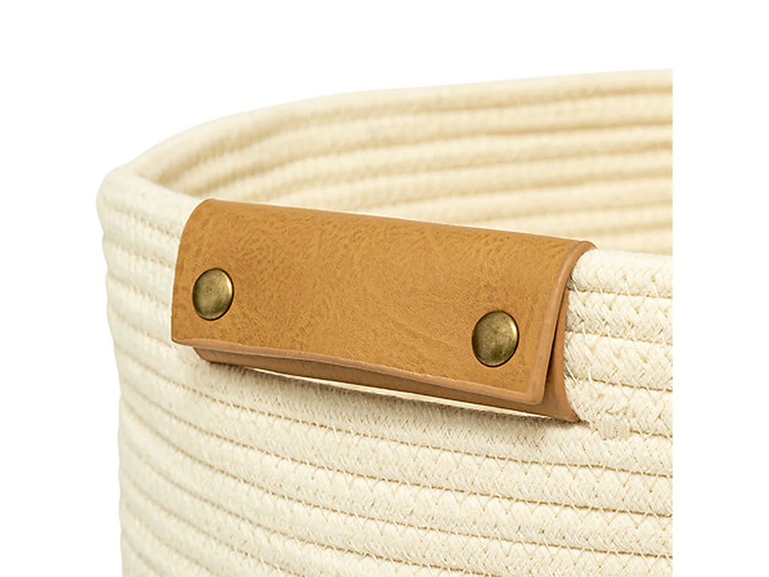 Panier à Linge Rond "Duo" 80L Ivoire