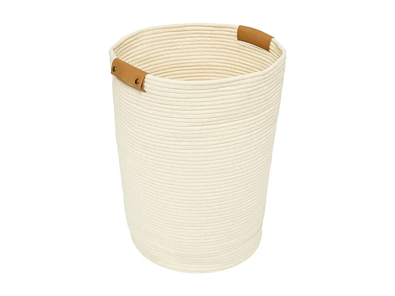 Panier à Linge Rond "Duo" 80L Ivoire