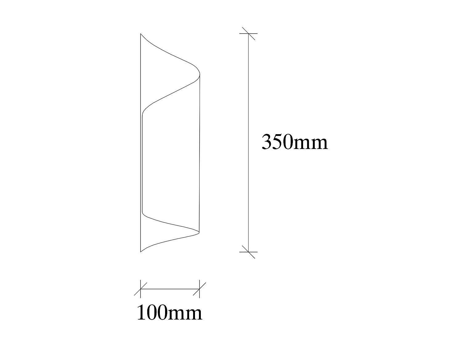 Applique murale design noir & or, abat-jour ruban SINOP